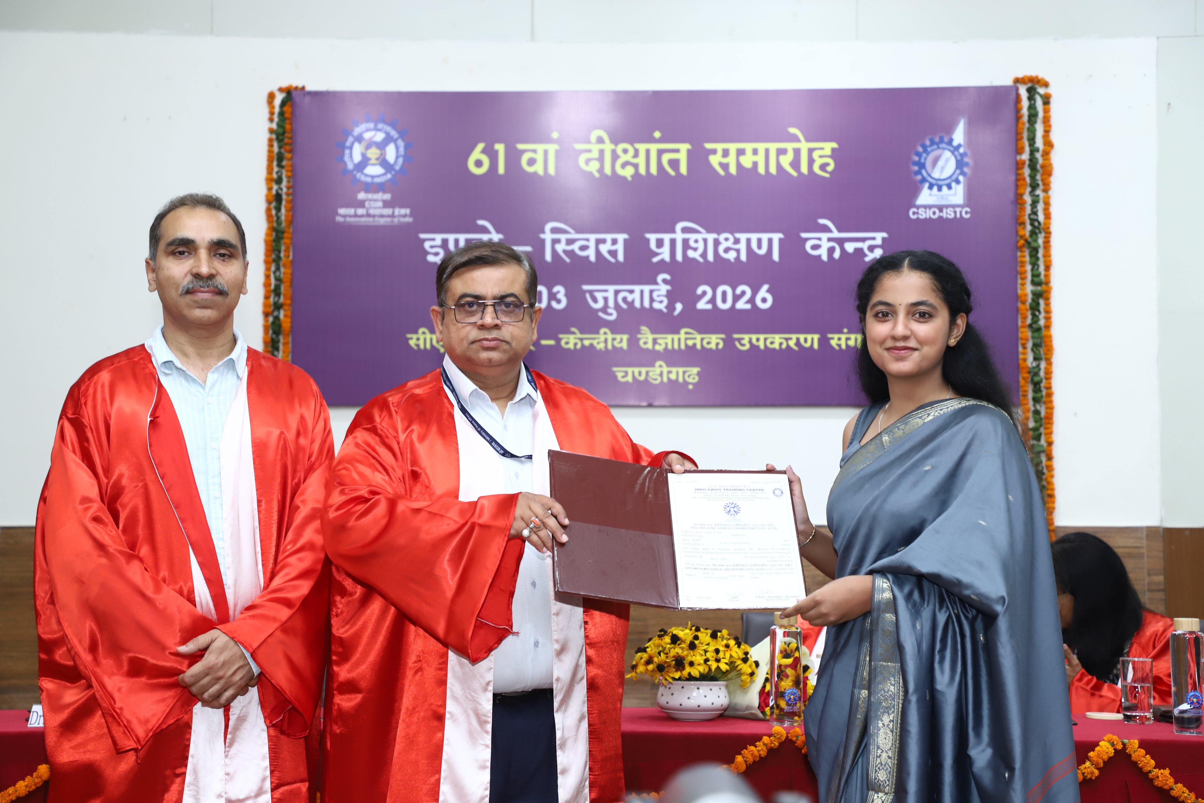 61st Convocation Ceremony celebrated at ISTC, CSIR-CSIO — Class of 2026 graduates